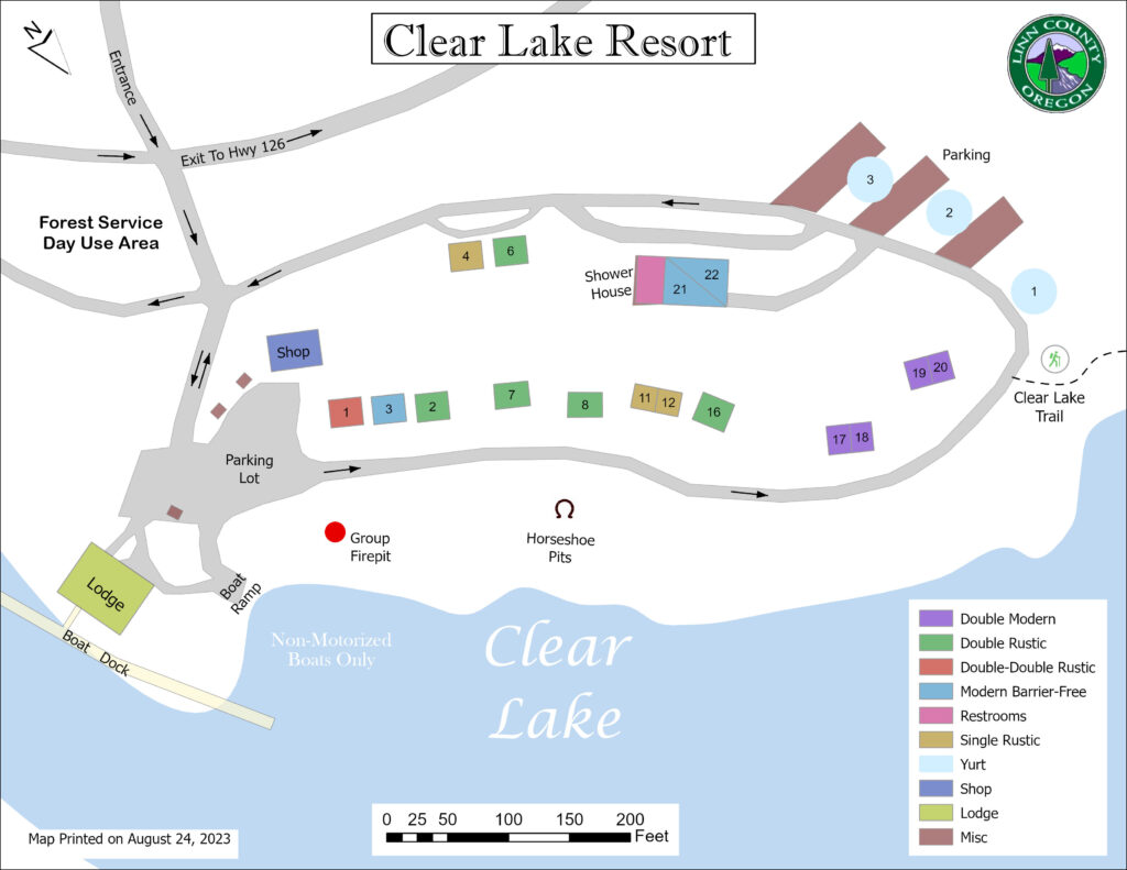 Clear Lake Resort in the Willamette National Forest