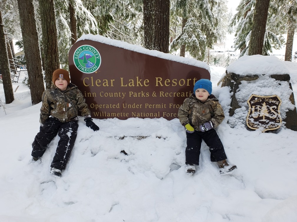 Snowy fun at Clear Lake Resort!